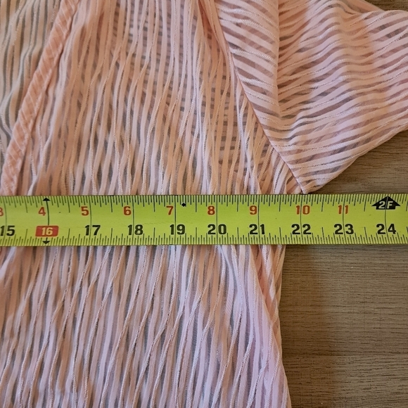 JORDAN Taylor Pink Sheer Swimsuit Cover Up V-neck  Size XL - Picture 5 of 6